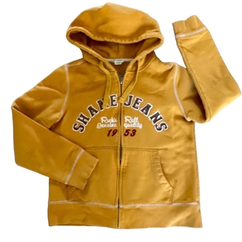 Rare Vintage 1953 Shane Jeans Zip Hooded Sweatshirt. Size Med. Unisex